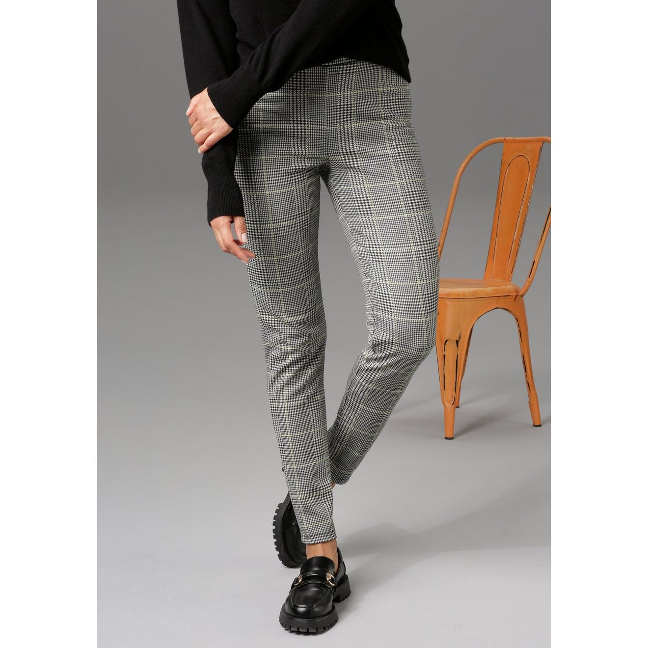 Aniston CASUAL Legging met ruitdessin