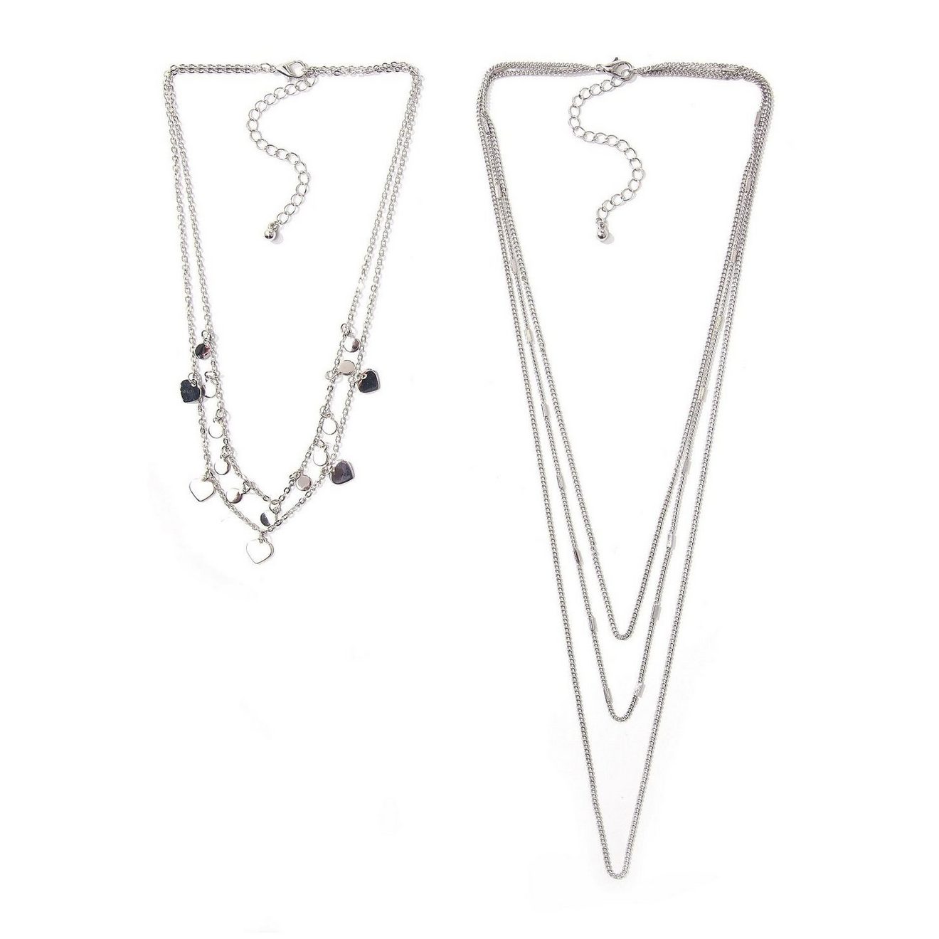 Firetti Kettingenset Gedeeltelijk met harten en ronde hangers