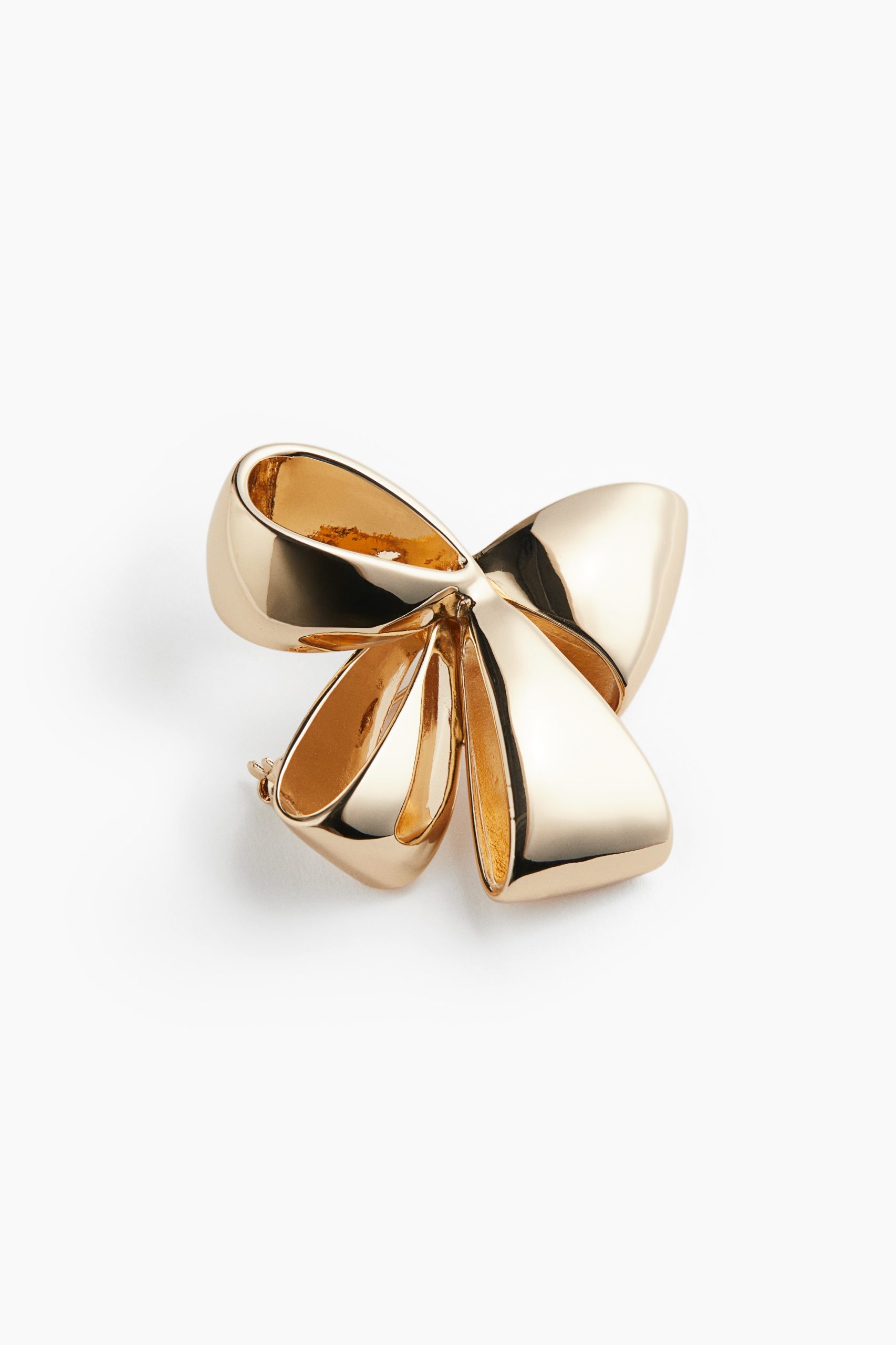 H & M - Strikvormige broche - Goud