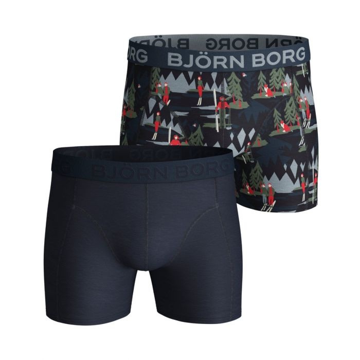Bjorn Borg Heren Boxershort 2p Winter Wonderland Maat S Male