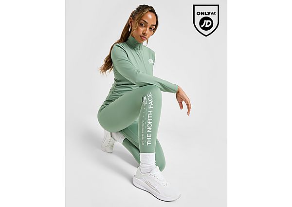 The North Face Tech Graphic Leggings - Khaki- Dames