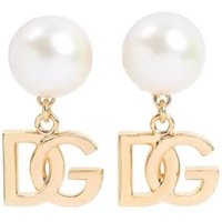 Dolce&Gabbana Oorbellen - Metallic Finish Earrings With Pearl Accent in gold
