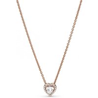 Pandora Kettingen - Funkelndes Herz Collier-Halskette in quarz