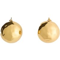 Patou Oorbellen - Gold-Plated Brass Spherical Earrings in gold