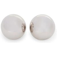Givenchy Oorbellen - Polished Metallic Rounded Earrings in silver