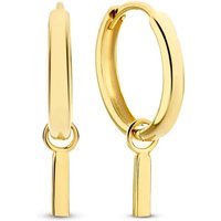 Isabel Bernard Oorbellen - Monceau Josephine 14 karat hoop earrings with rod in gold