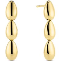 Sif Jakobs Jewellery Oorbellen - Goccia Tre Pianura Vergulde Ohrringe in gold