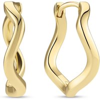 Sif Jakobs Jewellery Oorbellen - Ellera Waves Pianura Grande Vergulde Ohrringe in gold