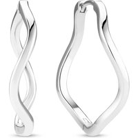 Sif Jakobs Jewellery Oorbellen - Ellera Waves Pianura X-Grande Ohrringe in silver