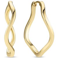 Sif Jakobs Jewellery Oorbellen - Ellera Waves Pianura X-Grande Vergulde Ohrringe in gold