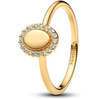 Pandora Ringen - Engravable Oval Halo Ring in gold