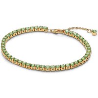 Pandora Armbanden - Sparkling Green Tennis Bracelet in gold