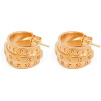 MM6 Maison Margiela Oorbellen - Triple-Logo Earrings in gold