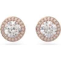 Swarovski Oorbellen - Constella Round cut Pavé rose gold-tone plated in quarz