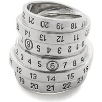 MM6 Maison Margiela Ringen - Silver Logo Ring in silver