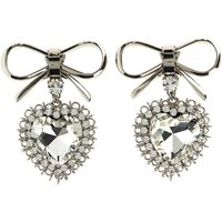 Alessandra Rich Oorbellen - Metal Bow Earrings in silver