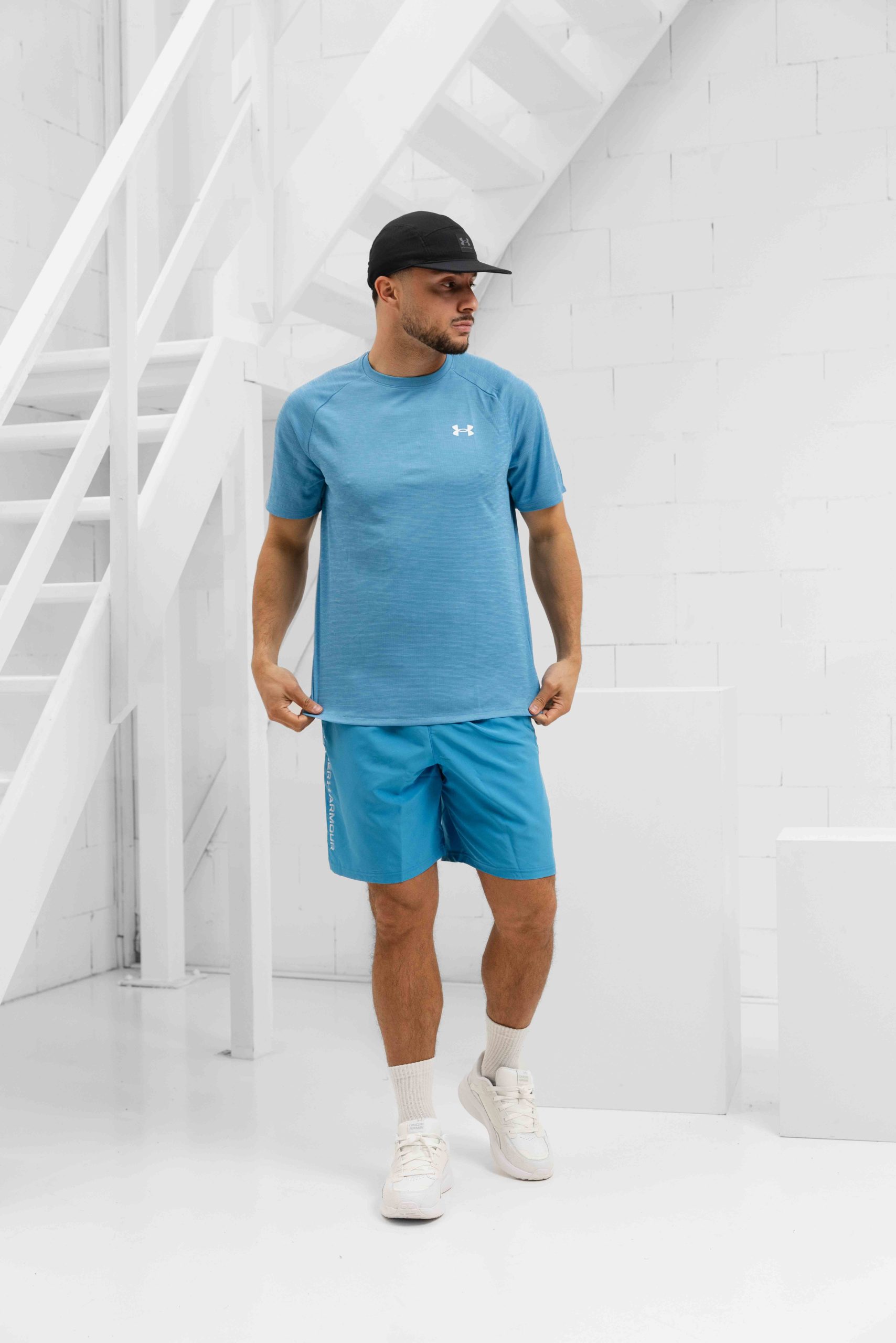 Under Armour Tech Textured Woven Zomerset Heren Blauw - Maat XL - Kleur: GroenBlauw | Soccerfanshop