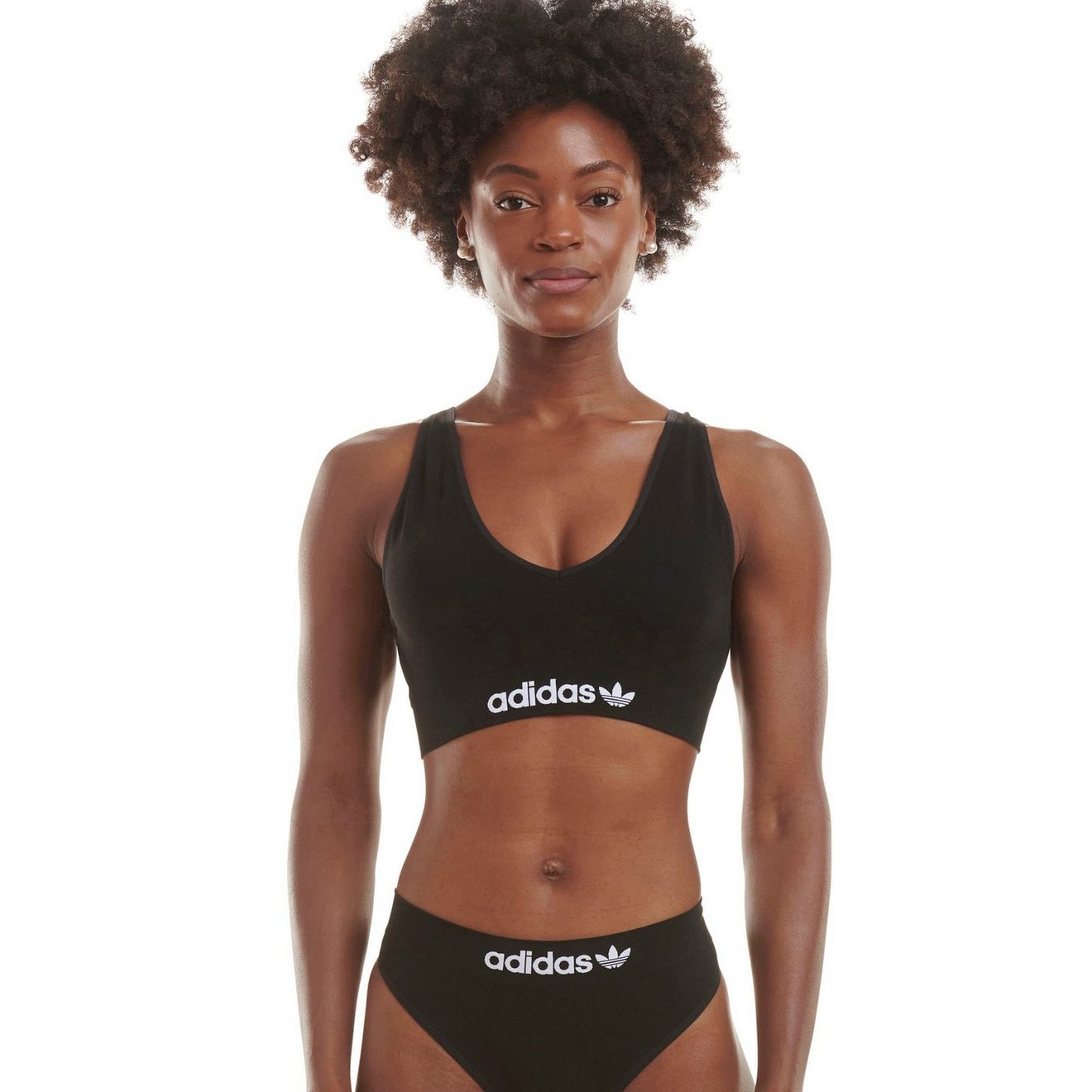 adidas Originals Bralette met brede logoband