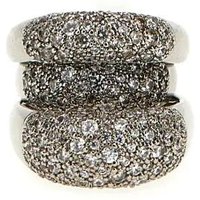 Panconesi Ringen - 'Blow Up Solar Crystal' Ring in multi