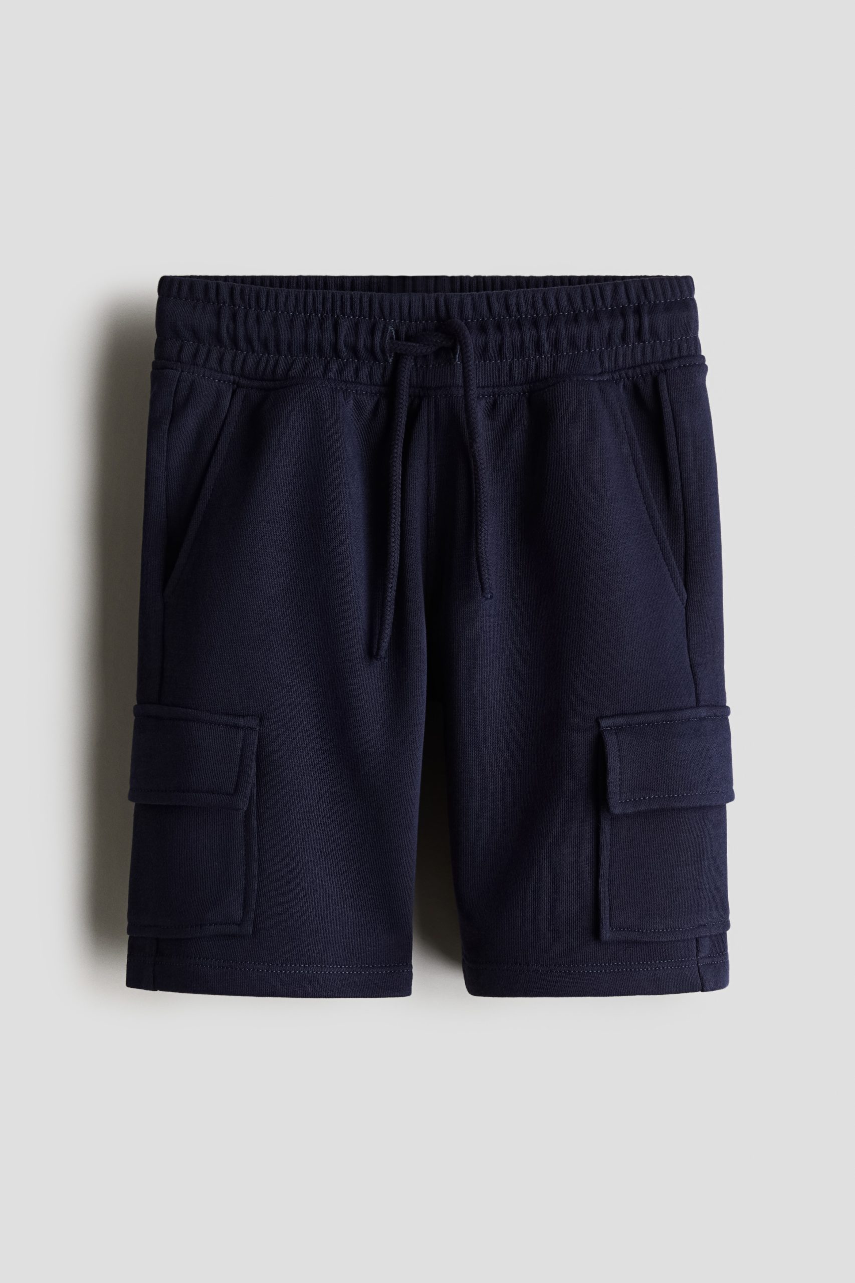 H & M - Utilityshort van joggingstof - Blauw