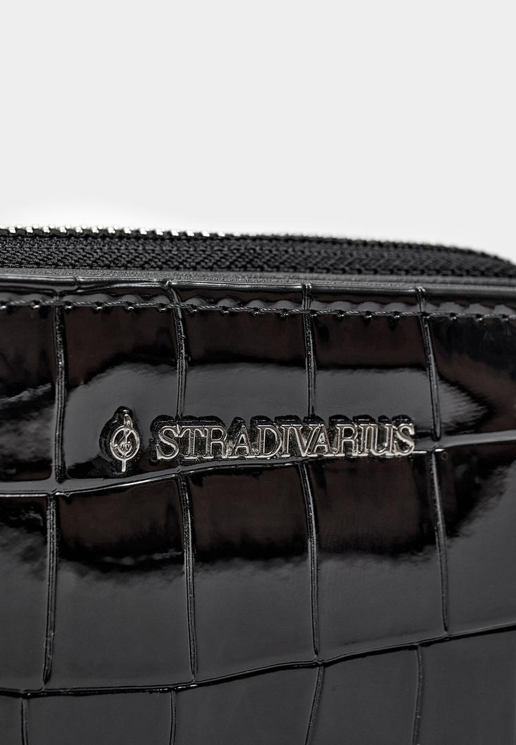 Stradivarius Rechthoekige portemonnee  Zwart OS
