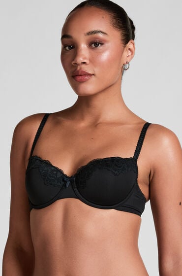Hunkemöller Voorgevormde beugel bh Secret Lace Zwart
