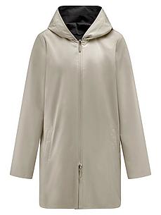 Omkeerbare lange jas Van Peter Hahn zwart