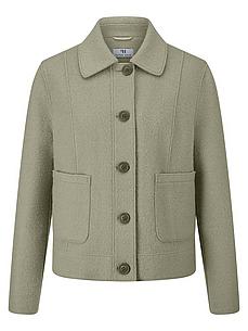 Jas gemaakt een gebonden wolmix Van Peter Hahn groen