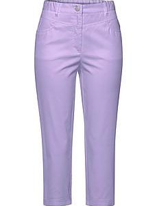 Comfort Fit capribroek Van Peter Hahn paars