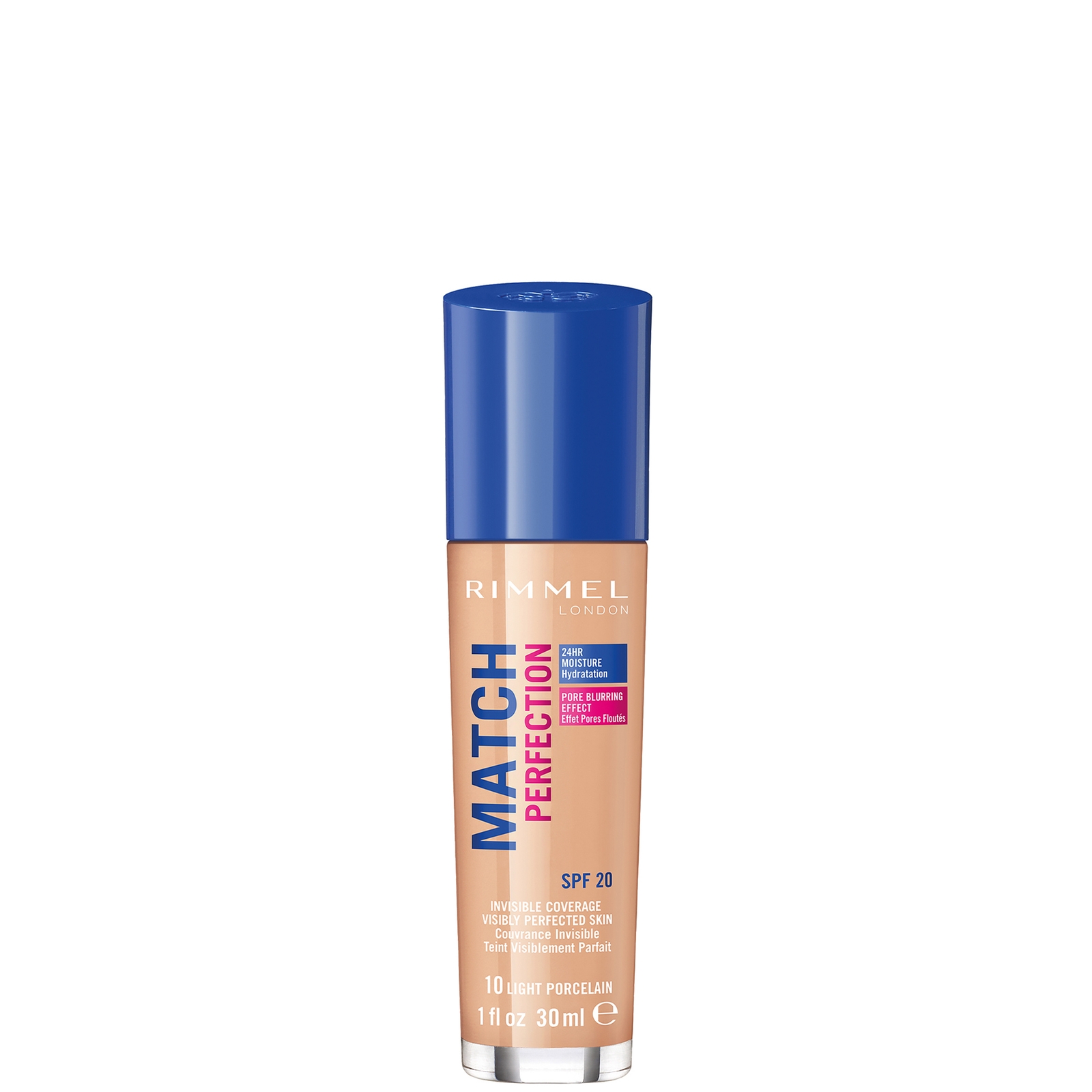 Rimmel London SPF 20 Match Perfection Foundation 30 ml (Verschillende Tinten) - Light Porcelain