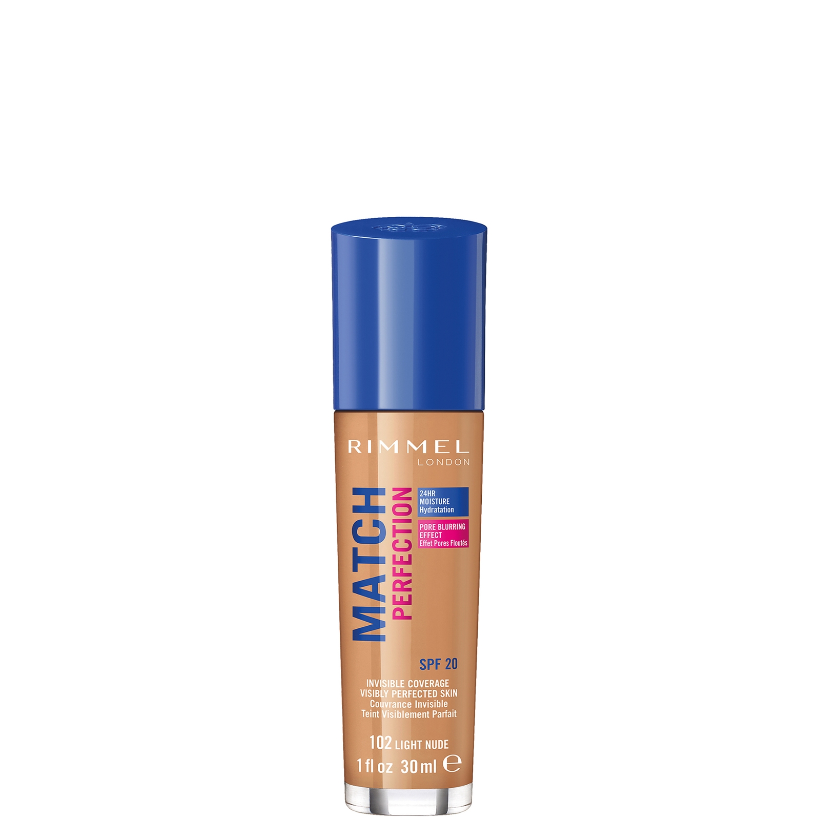 Rimmel London SPF 20 Match Perfection Foundation 30 ml (Verschillende Tinten) - Light Nude