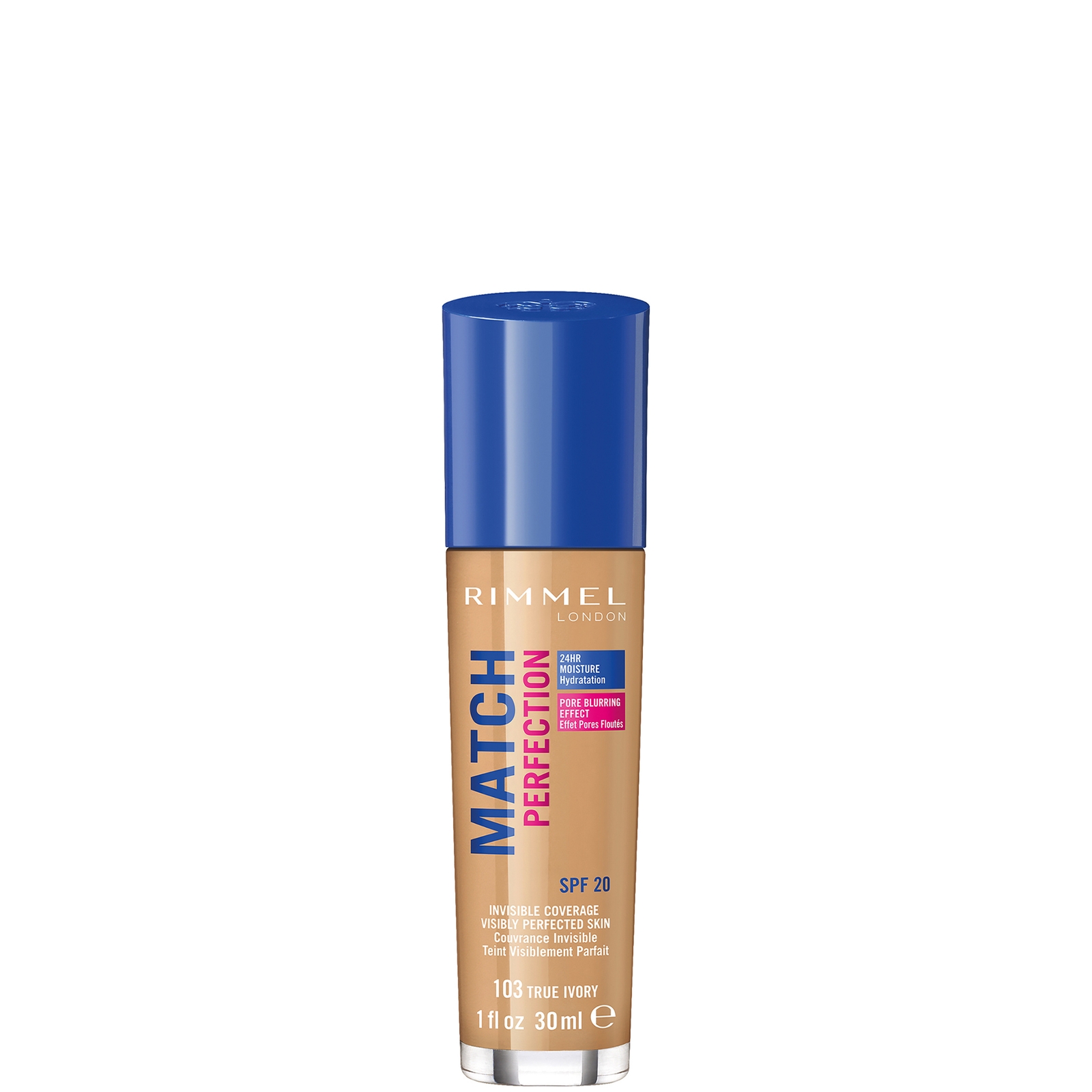 Rimmel London SPF 20 Match Perfection Foundation 30 ml (Verschillende Tinten) - True Ivory