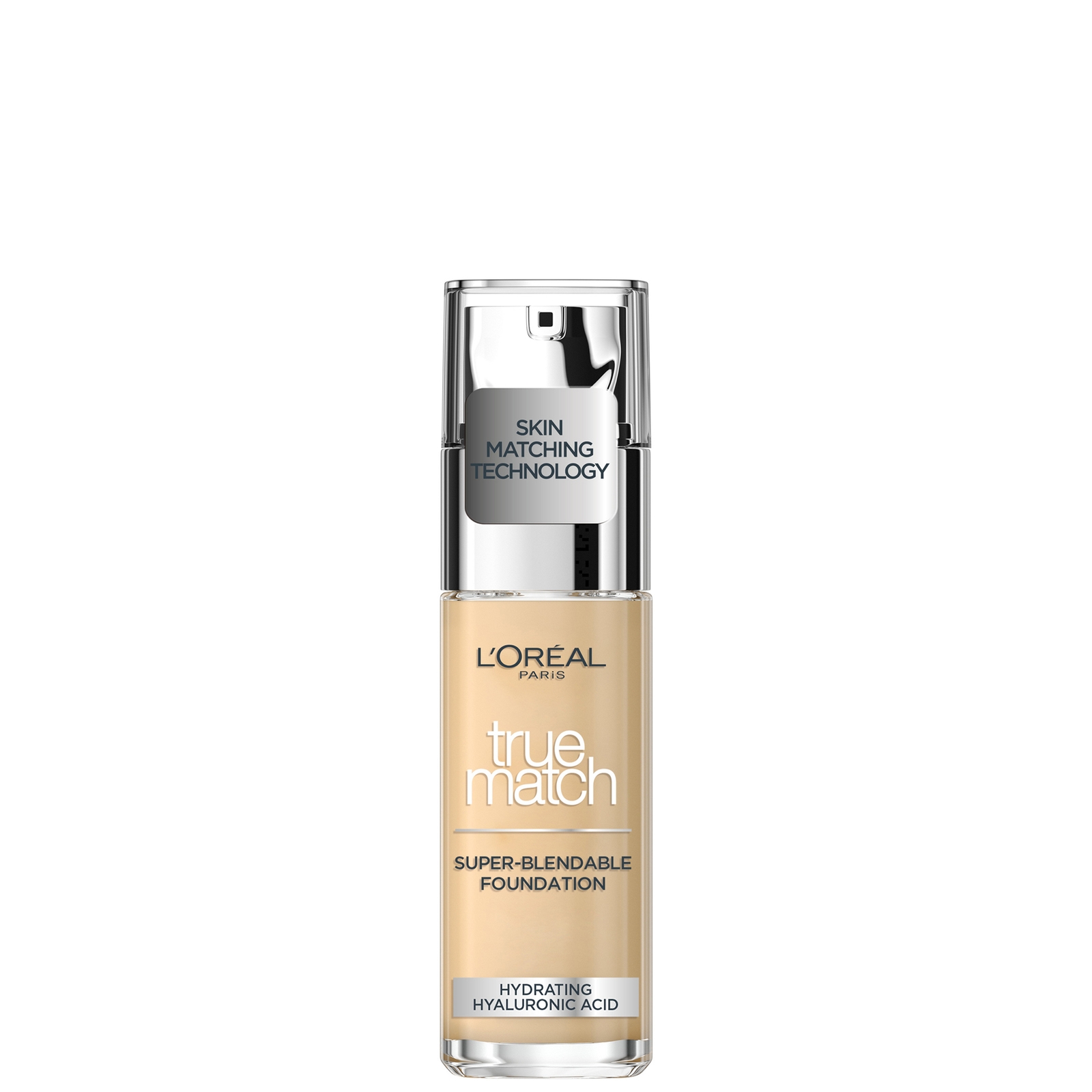 L'Oréal Paris True Match Vloeibare Foundation met SPF en Hyaluronzuur 30 ml (Verschillende Tinten) - 1W Golden Ivory