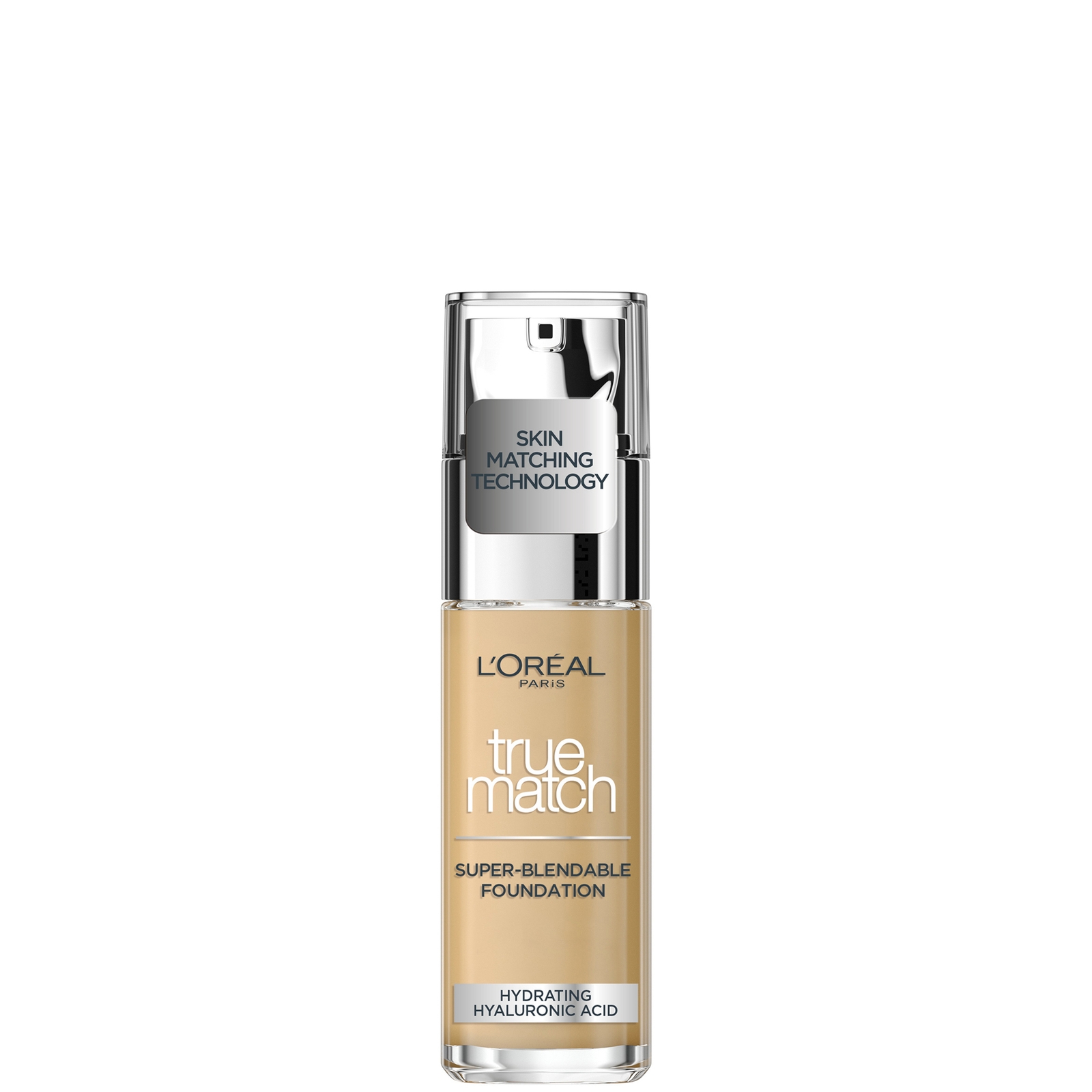 L'Oréal Paris True Match Vloeibare Foundation met SPF en Hyaluronzuur 30 ml (Verschillende Tinten) - 3W Golden Beige