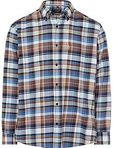 Geruit overhemd Van Olymp blauw