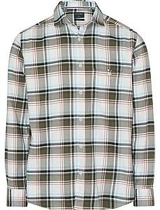 Geruit overhemd Van Olymp groen