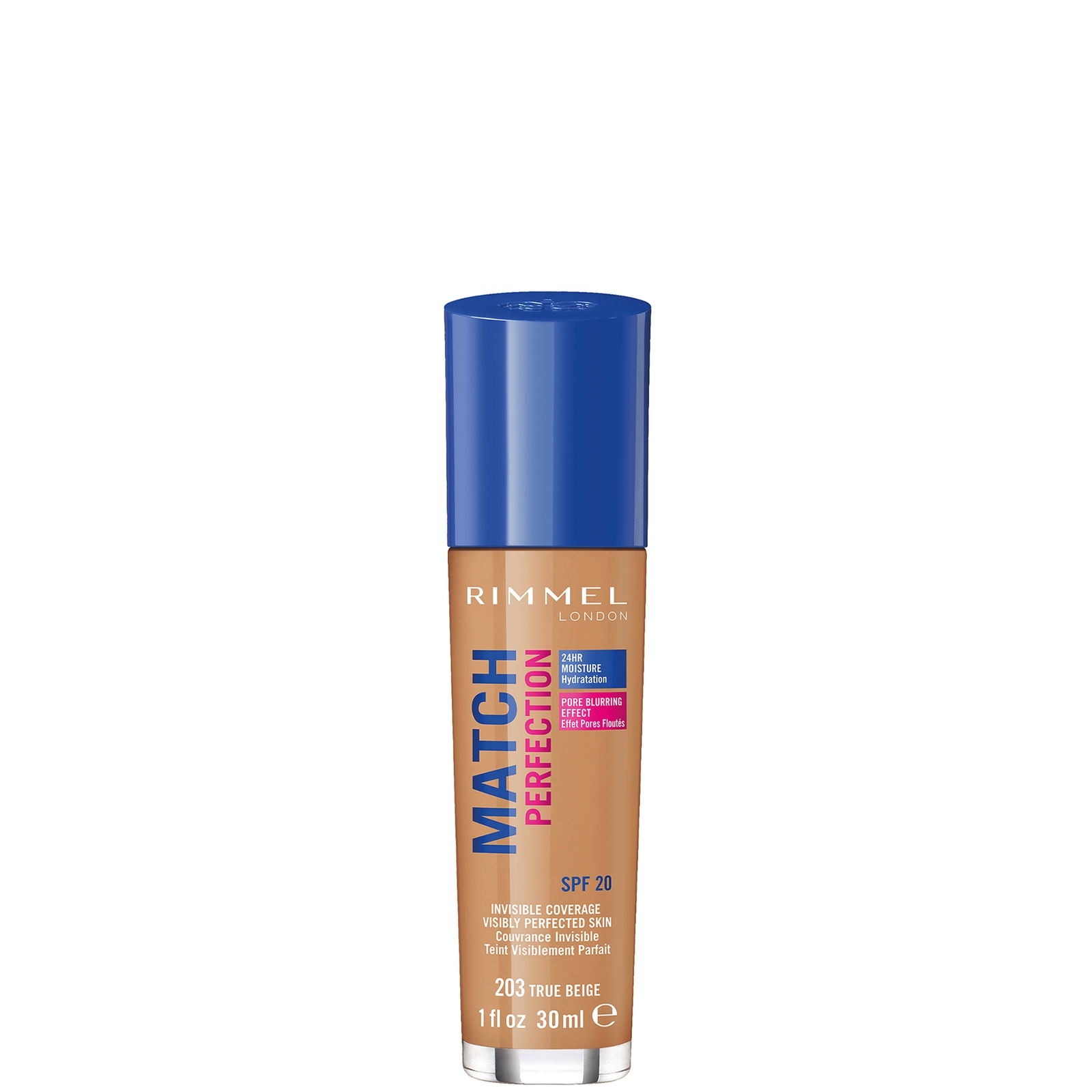 Rimmel London SPF 20 Match Perfection Foundation 30 ml (Verschillende Tinten) - True Beige