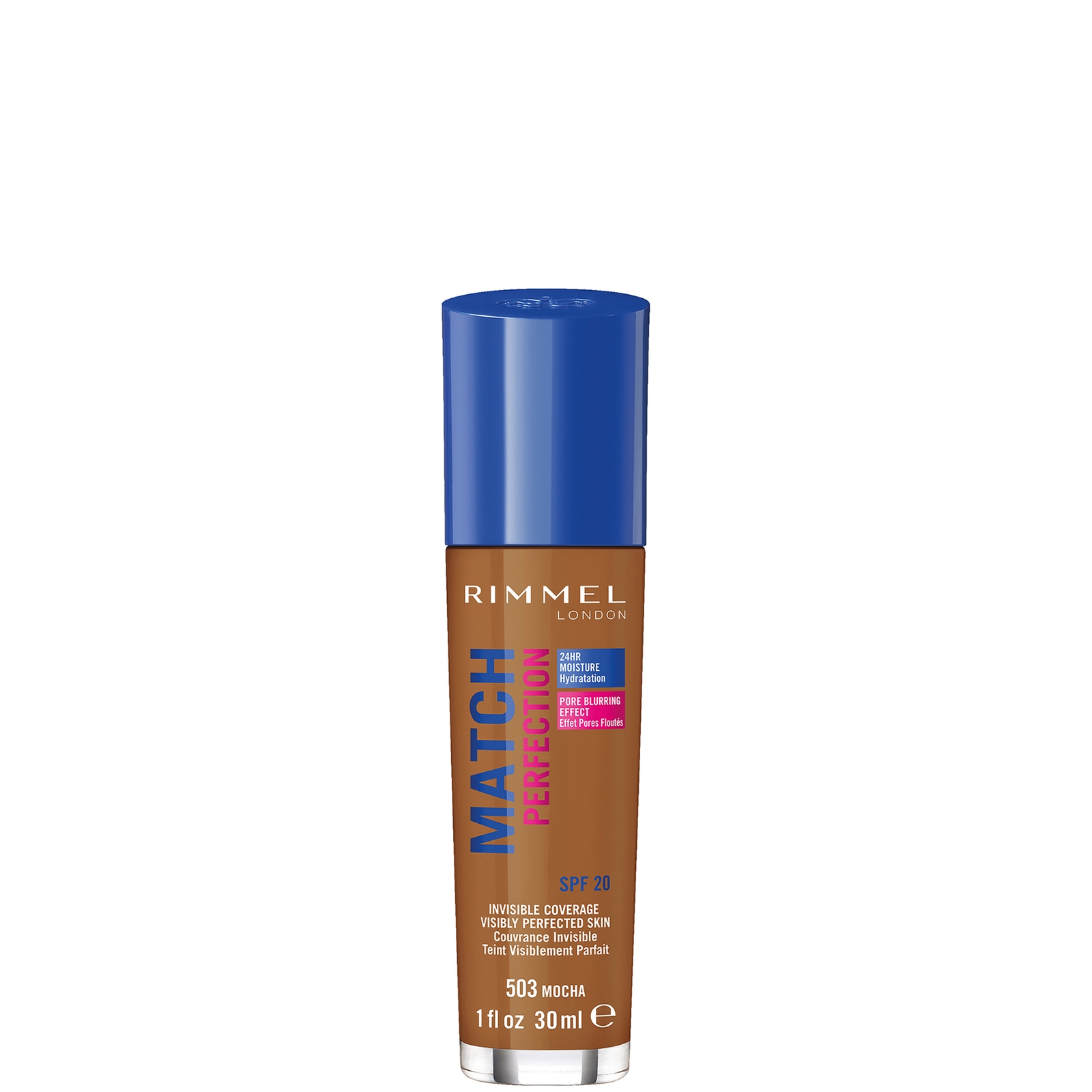 Rimmel London SPF 20 Match Perfection Foundation 30 ml (Verschillende Tinten) - Mocha