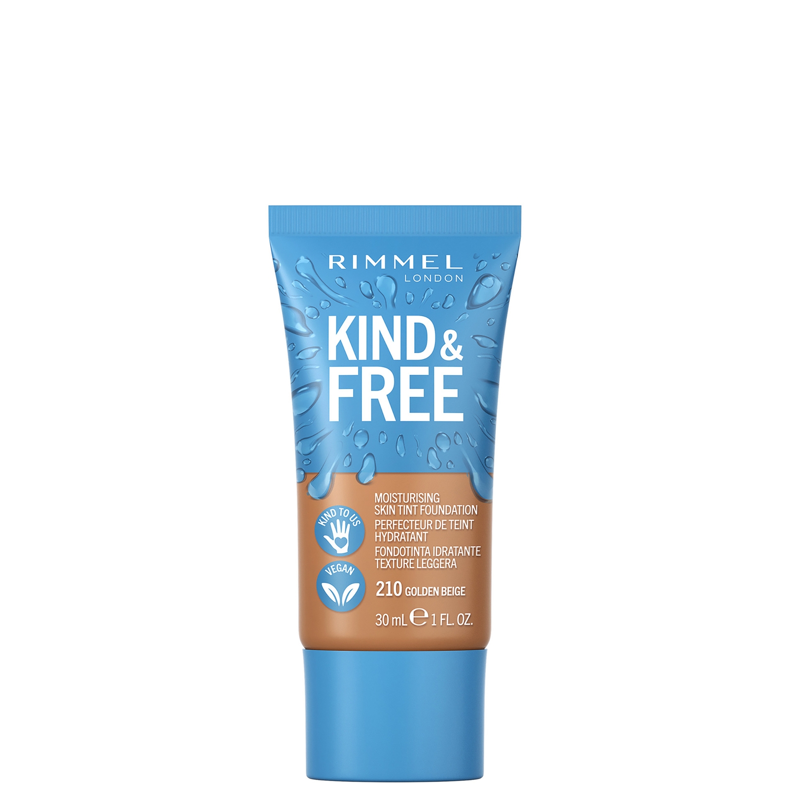 Rimmel London Kind & Free Skin Tint Foundation - Golden Beige