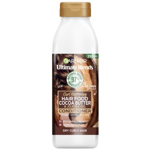 Garnier Ultimate Blends Cacaoboter Conditioner voor Droog, Krullend Haar 350 ml