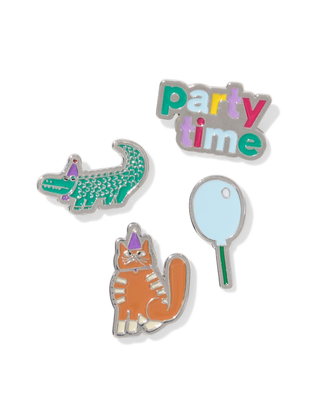 HEMA HEMA Pins Feestbeesten - 4 Stuks