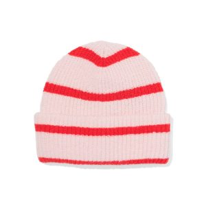 HEMA HEMA Kinder Beanie Strepen Roze (roze)