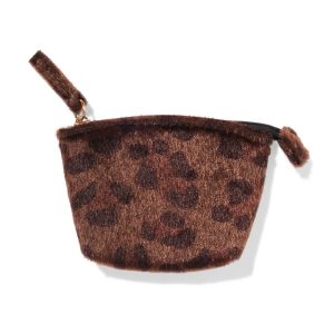 HEMA HEMA Sleuteletui Luipaard Bruin