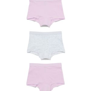 HEMA HEMA Kinderboxers Katoen/stretch – 3 Stuks Lila (lila)