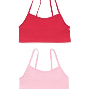HEMA HEMA Kindertop Naadloos – 2 Stuks Roze (roze)