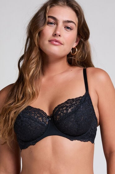 Hunkemöller Niet-voorgevormde beugel bh Marine Zwart