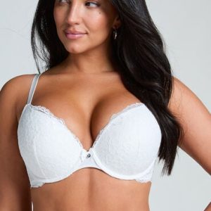 Hunkemöller Voorgevormde push-up beugel bh Marine Wit