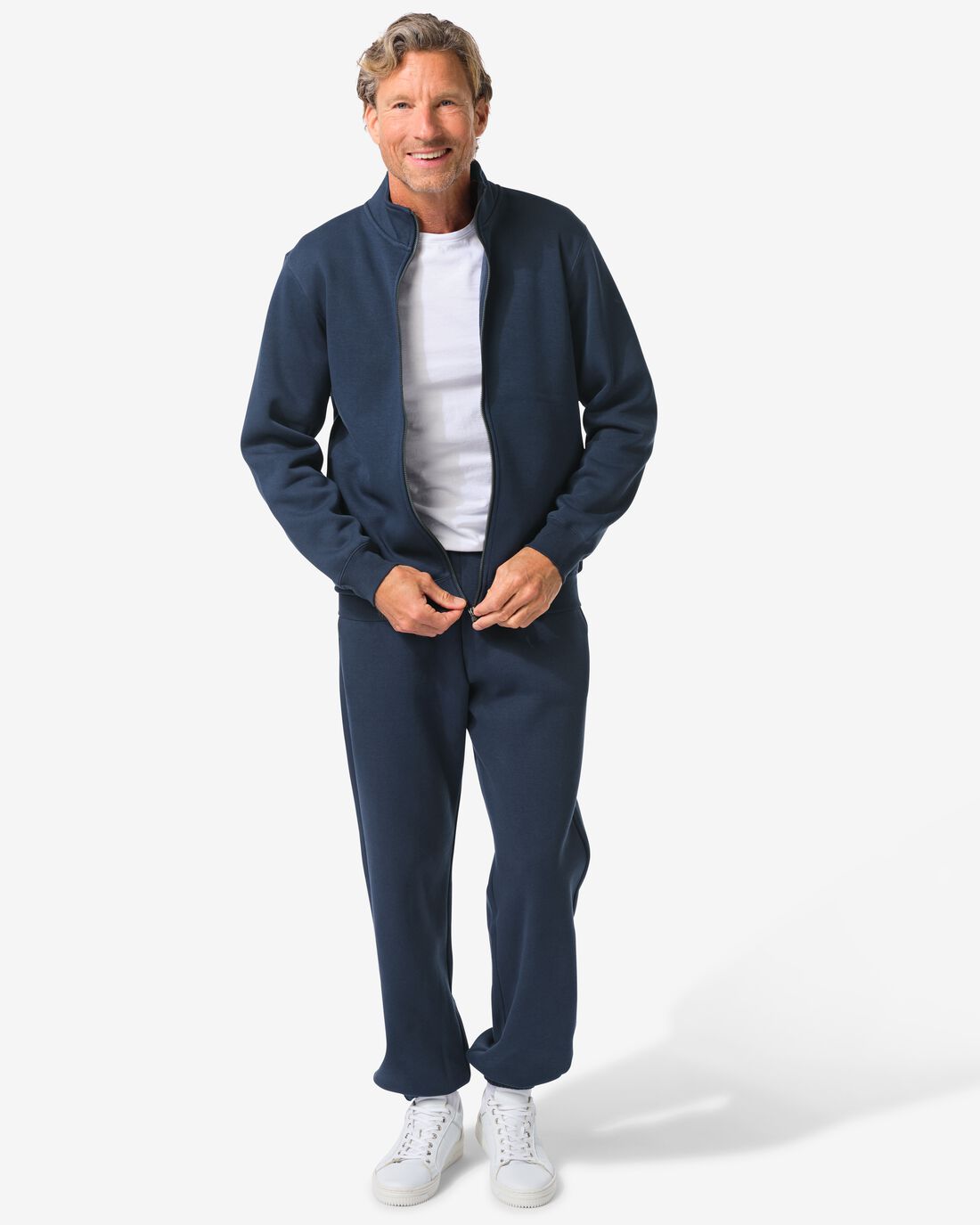 HEMA HEMA Heren Sweatbroek Carlson Donkerblauw (donkerblauw)