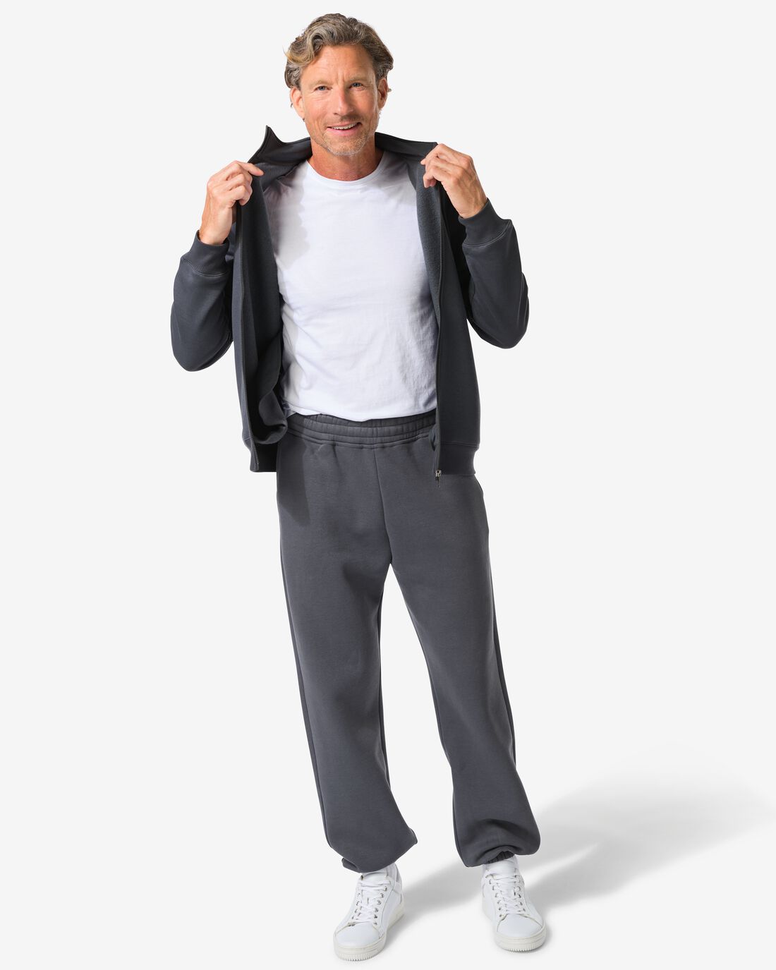 HEMA HEMA Heren Sweatbroek Carlson Donkergrijs (donkergrijs)