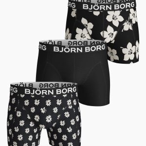 Björn Borg – Heren – Boxershort Essential 3-Pack – Multicolour/Wit/Zwart – Maat S